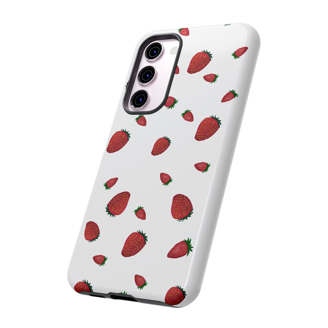 Strawberry Phone Case - Tough Cases, Cute Phone Cover, Berry Aesthetic, Gifts for Fruit Lovers, Summer Accessories - bzbuzzbee