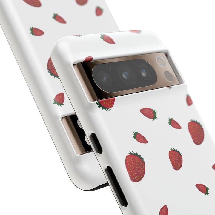 Strawberry Phone Case - Tough Cases, Cute Phone Cover, Berry Aesthetic, Gifts for Fruit Lovers, Summer Accessories - bzbuzzbee
