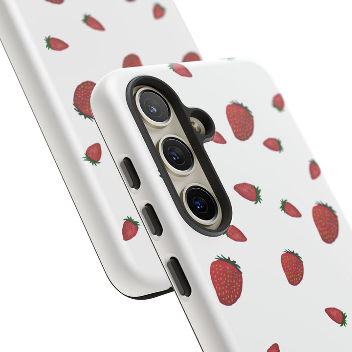 Strawberry Phone Case - Tough Cases, Cute Phone Cover, Berry Aesthetic, Gifts for Fruit Lovers, Summer Accessories - bzbuzzbee
