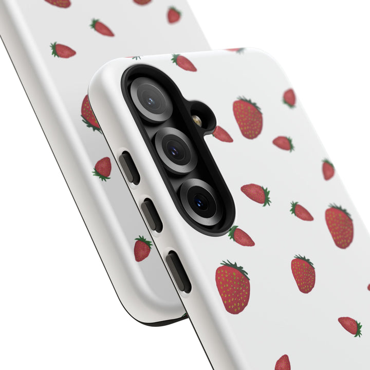 Strawberry Phone Case - Tough Cases, Cute Phone Cover, Berry Aesthetic, Gifts for Fruit Lovers, Summer Accessories - bzbuzzbee