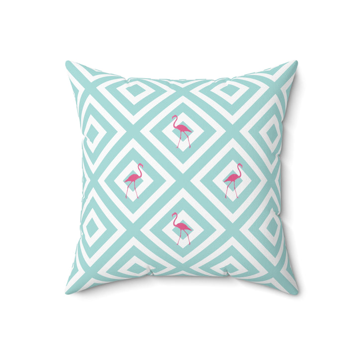 Flamingo Geometric Pillow - bzbuzzbee