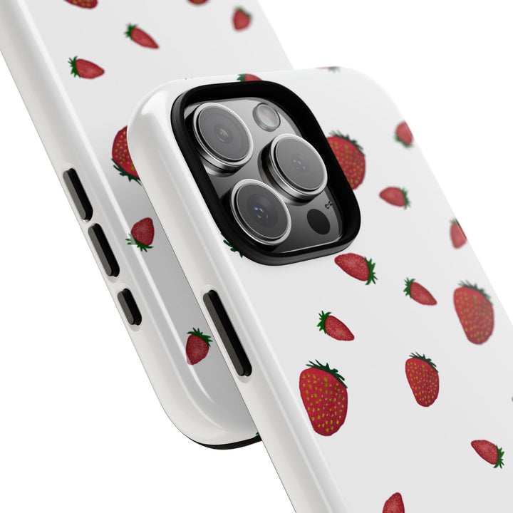 Strawberry Phone Case - Tough Cases, Cute Phone Cover, Berry Aesthetic, Gifts for Fruit Lovers, Summer Accessories - bzbuzzbee