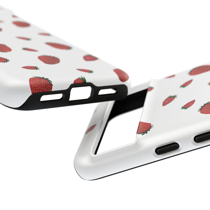 Strawberry Phone Case - Tough Cases, Cute Phone Cover, Berry Aesthetic, Gifts for Fruit Lovers, Summer Accessories - bzbuzzbee