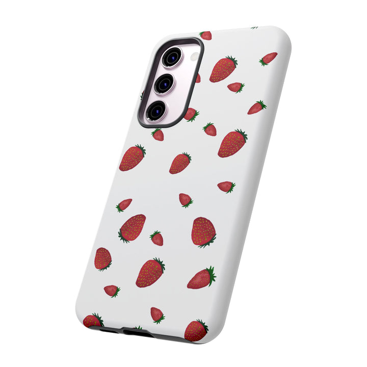 Strawberry Phone Case - Tough Cases, Cute Phone Cover, Berry Aesthetic, Gifts for Fruit Lovers, Summer Accessories - bzbuzzbee