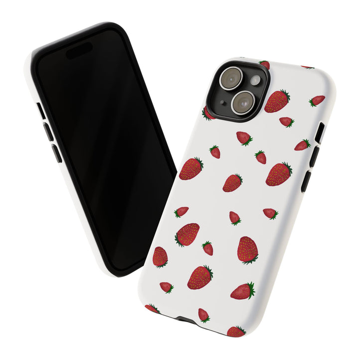 Strawberry Phone Case - Tough Cases, Cute Phone Cover, Berry Aesthetic, Gifts for Fruit Lovers, Summer Accessories - bzbuzzbee