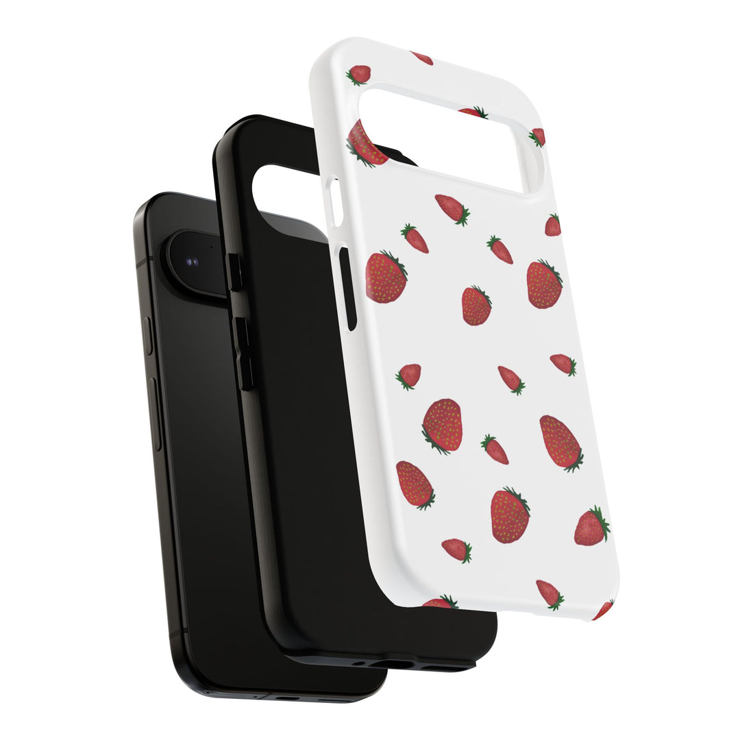 Strawberry Phone Case - Tough Cases, Cute Phone Cover, Berry Aesthetic, Gifts for Fruit Lovers, Summer Accessories - bzbuzzbee