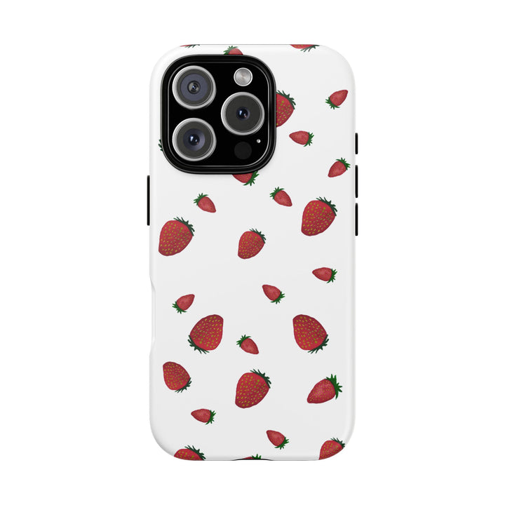 Strawberry Phone Case - Tough Cases, Cute Phone Cover, Berry Aesthetic, Gifts for Fruit Lovers, Summer Accessories - bzbuzzbee