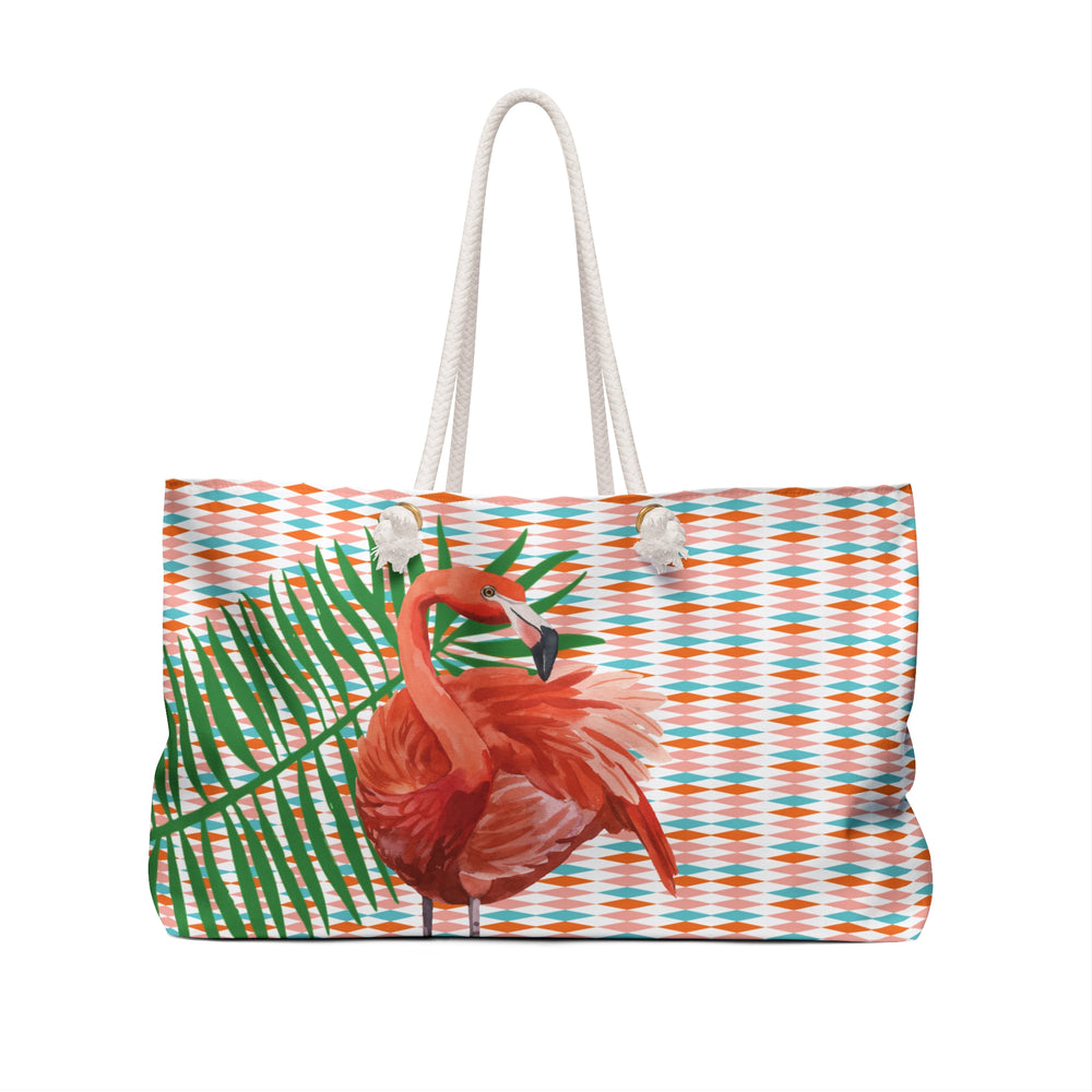 Flamingo & Diamonds Leaf Tote Bag - bzbuzzbee