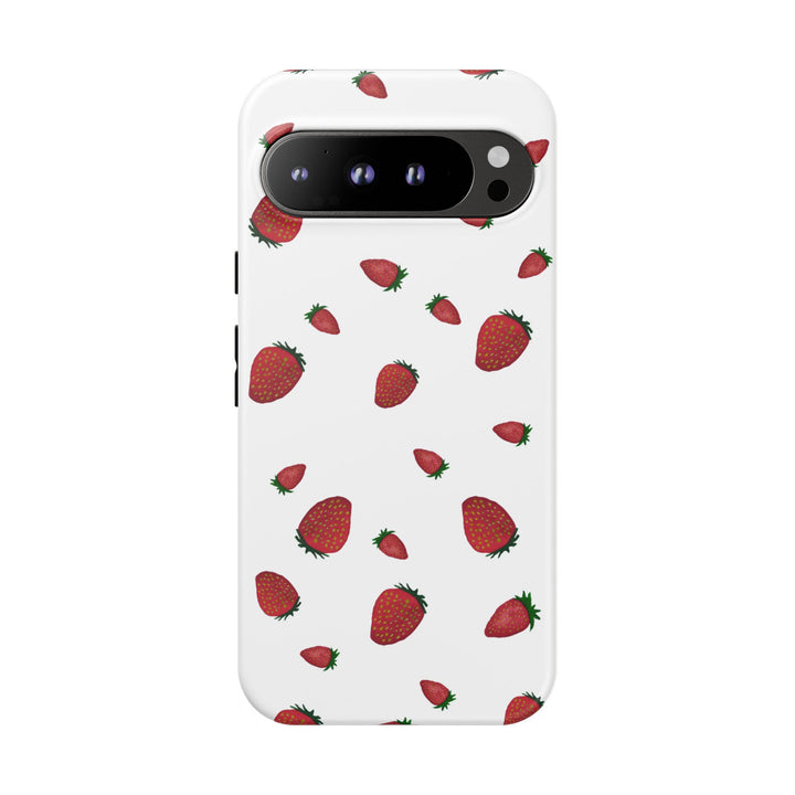 Strawberry Phone Case - Tough Cases, Cute Phone Cover, Berry Aesthetic, Gifts for Fruit Lovers, Summer Accessories - bzbuzzbee