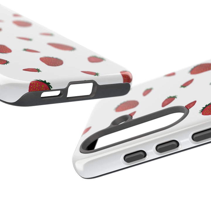 Strawberry Phone Case - Tough Cases, Cute Phone Cover, Berry Aesthetic, Gifts for Fruit Lovers, Summer Accessories - bzbuzzbee