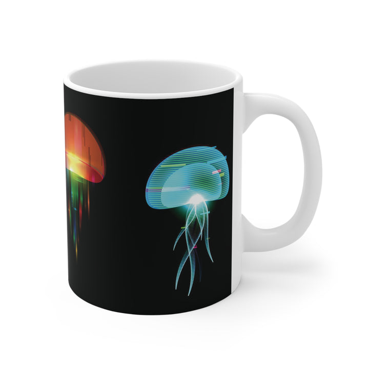 Digital Jellyfish Mug - bzbuzzbee