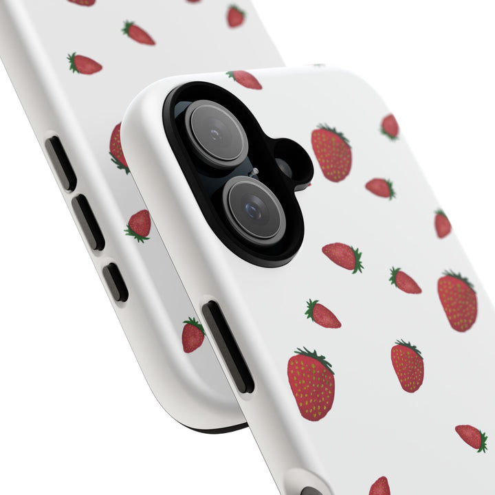 Strawberry Phone Case - Tough Cases, Cute Phone Cover, Berry Aesthetic, Gifts for Fruit Lovers, Summer Accessories - bzbuzzbee