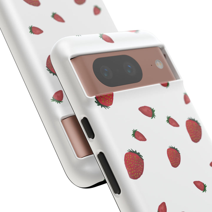 Strawberry Phone Case - Tough Cases, Cute Phone Cover, Berry Aesthetic, Gifts for Fruit Lovers, Summer Accessories - bzbuzzbee