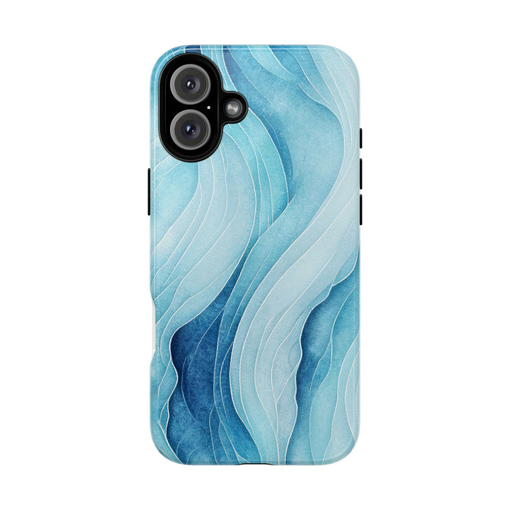 Abstract Waves Phone Case, Artistic Phone Cover, Ocean Vibe Case, Gift for Tech Lovers, Unique Mobile Accessories - bzbuzzbee