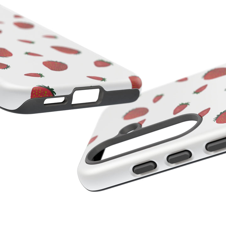 Strawberry Phone Case - Tough Cases, Cute Phone Cover, Berry Aesthetic, Gifts for Fruit Lovers, Summer Accessories - bzbuzzbee