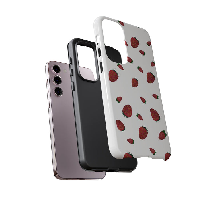 Strawberry Phone Case - Tough Cases, Cute Phone Cover, Berry Aesthetic, Gifts for Fruit Lovers, Summer Accessories - bzbuzzbee
