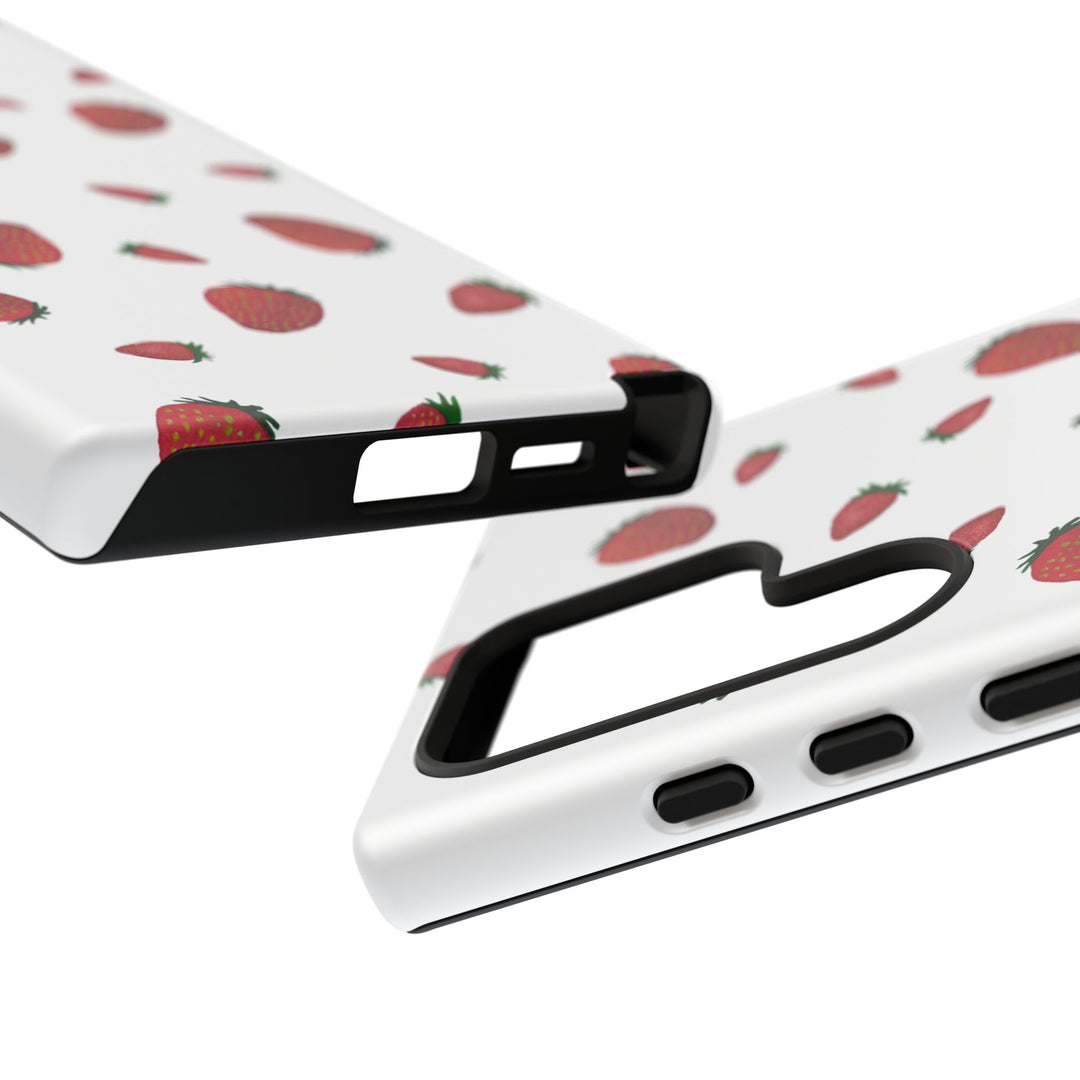 Strawberry Phone Case - Tough Cases, Cute Phone Cover, Berry Aesthetic, Gifts for Fruit Lovers, Summer Accessories - bzbuzzbee