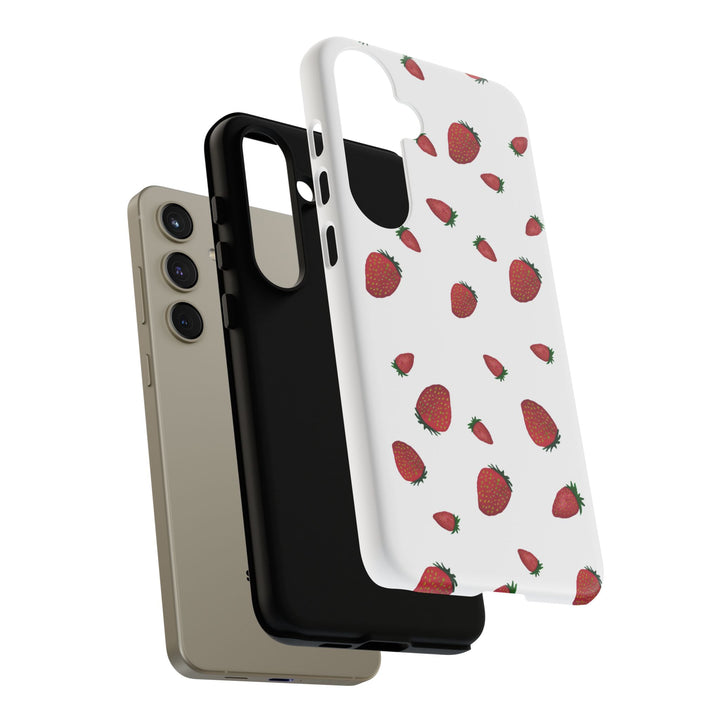 Strawberry Phone Case - Tough Cases, Cute Phone Cover, Berry Aesthetic, Gifts for Fruit Lovers, Summer Accessories - bzbuzzbee