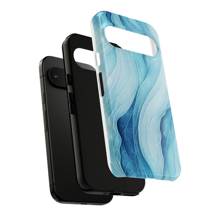 Abstract Waves Phone Case, Artistic Phone Cover, Ocean Vibe Case, Gift for Tech Lovers, Unique Mobile Accessories - bzbuzzbee