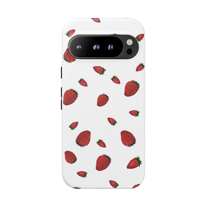 Strawberry Phone Case - Tough Cases, Cute Phone Cover, Berry Aesthetic, Gifts for Fruit Lovers, Summer Accessories - bzbuzzbee