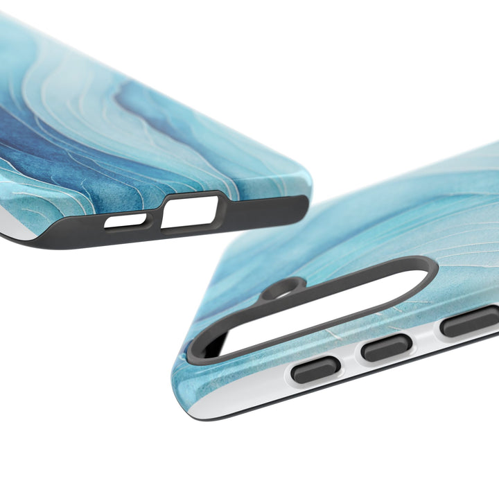 Abstract Waves Phone Case, Artistic Phone Cover, Ocean Vibe Case, Gift for Tech Lovers, Unique Mobile Accessories - bzbuzzbee