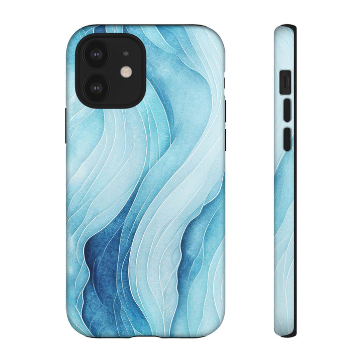 Abstract Waves Phone Case, Artistic Phone Cover, Ocean Vibe Case, Gift for Tech Lovers, Unique Mobile Accessories - bzbuzzbee
