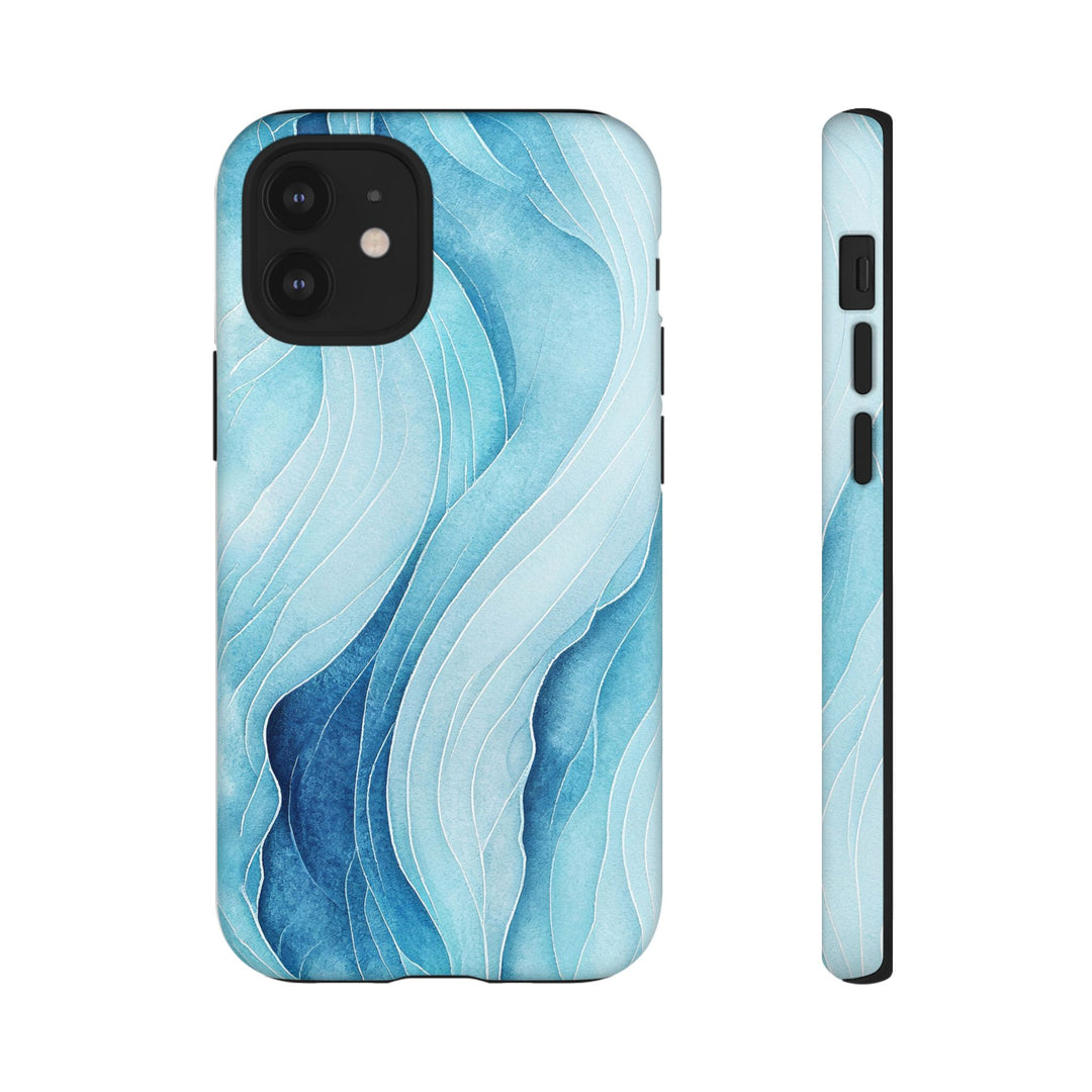 Abstract Waves Phone Case, Artistic Phone Cover, Ocean Vibe Case, Gift for Tech Lovers, Unique Mobile Accessories - bzbuzzbee