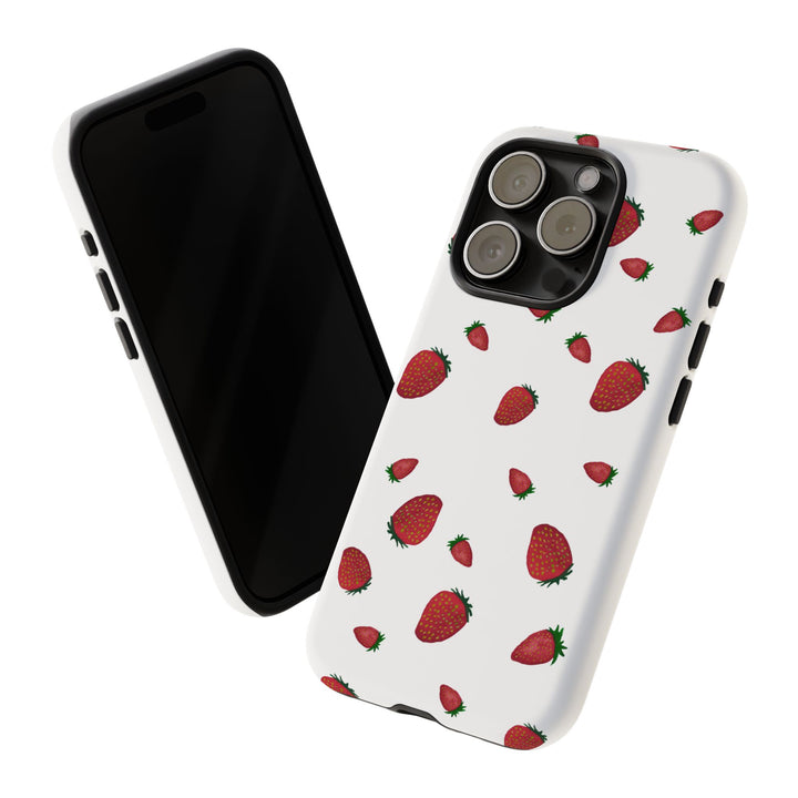 Strawberry Phone Case - Tough Cases, Cute Phone Cover, Berry Aesthetic, Gifts for Fruit Lovers, Summer Accessories - bzbuzzbee