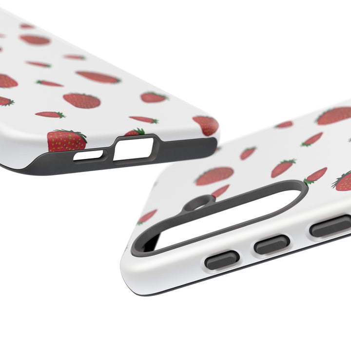 Strawberry Phone Case - Tough Cases, Cute Phone Cover, Berry Aesthetic, Gifts for Fruit Lovers, Summer Accessories - bzbuzzbee