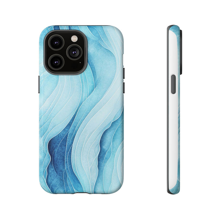 Abstract Waves Phone Case, Artistic Phone Cover, Ocean Vibe Case, Gift for Tech Lovers, Unique Mobile Accessories - bzbuzzbee