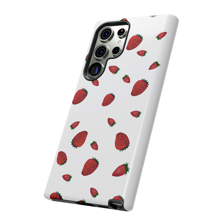 Strawberry Phone Case - Tough Cases, Cute Phone Cover, Berry Aesthetic, Gifts for Fruit Lovers, Summer Accessories - bzbuzzbee
