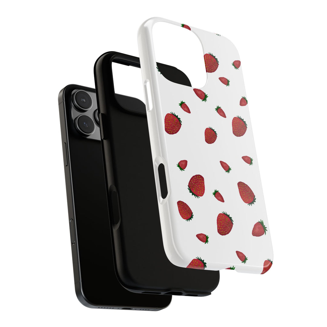 Strawberry Phone Case - Tough Cases, Cute Phone Cover, Berry Aesthetic, Gifts for Fruit Lovers, Summer Accessories - bzbuzzbee
