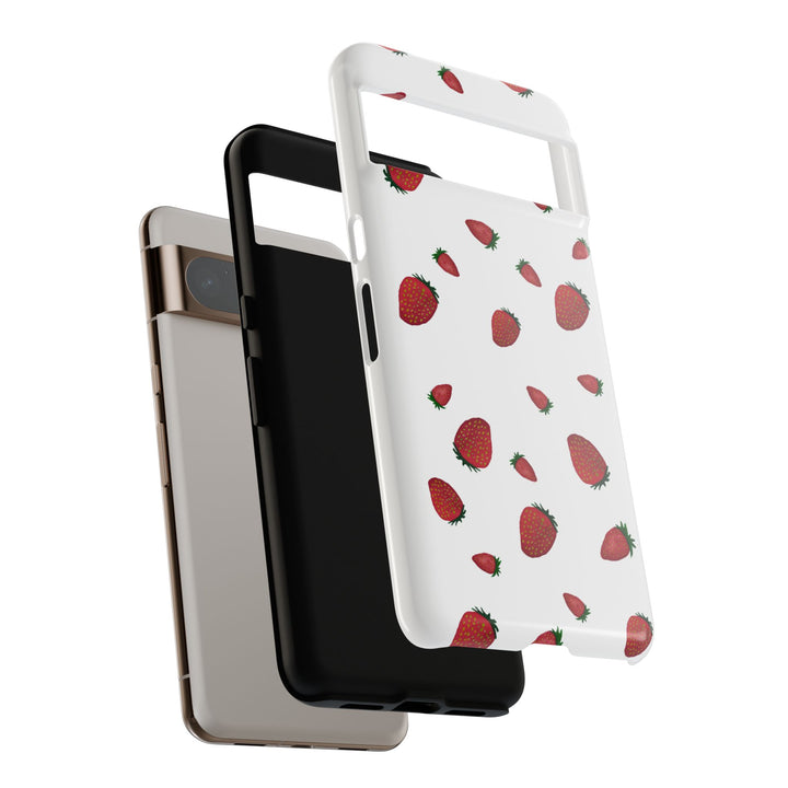 Strawberry Phone Case - Tough Cases, Cute Phone Cover, Berry Aesthetic, Gifts for Fruit Lovers, Summer Accessories - bzbuzzbee