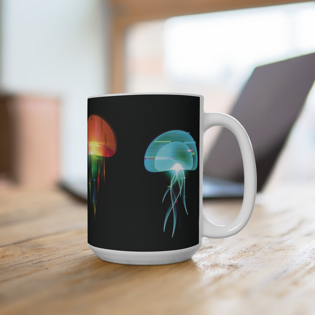 Digital Jellyfish_Classic_Mug 15oz - bzbuzzbee