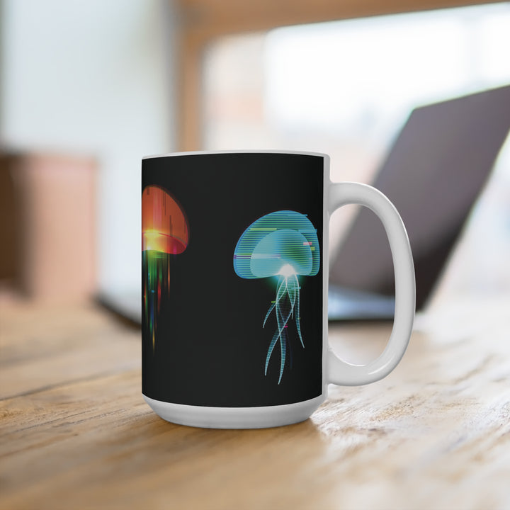Digital Jellyfish_Classic_Mug 15oz - bzbuzzbee