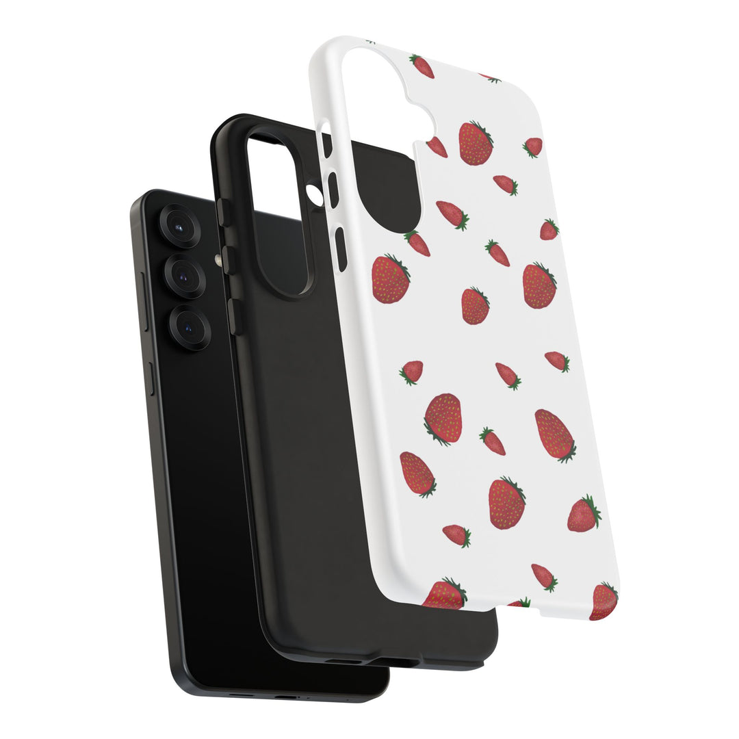 Strawberry Phone Case - Tough Cases, Cute Phone Cover, Berry Aesthetic, Gifts for Fruit Lovers, Summer Accessories - bzbuzzbee