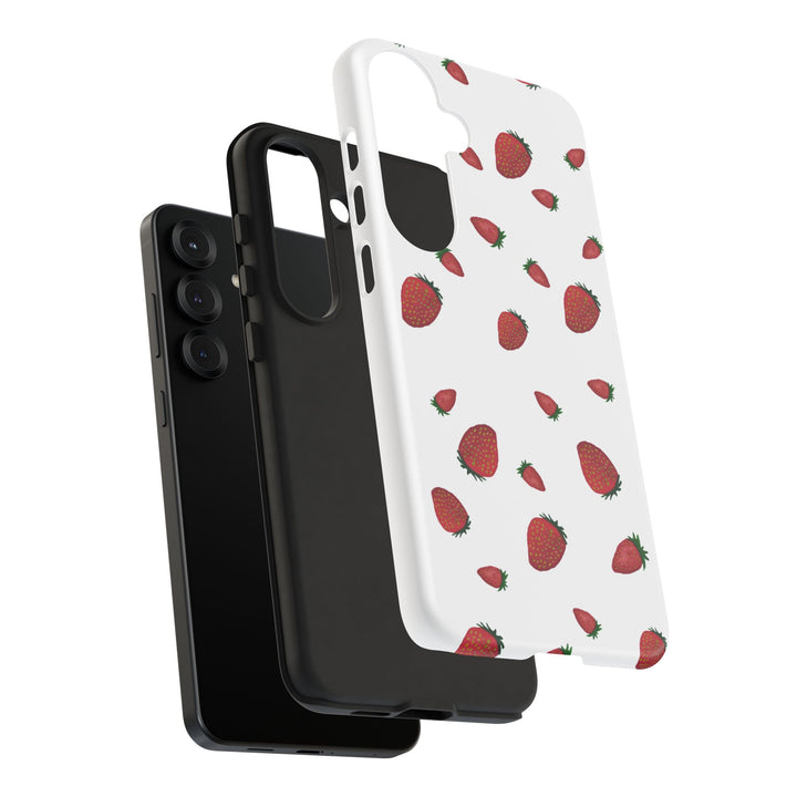 Strawberry Phone Case - Tough Cases, Cute Phone Cover, Berry Aesthetic, Gifts for Fruit Lovers, Summer Accessories - bzbuzzbee