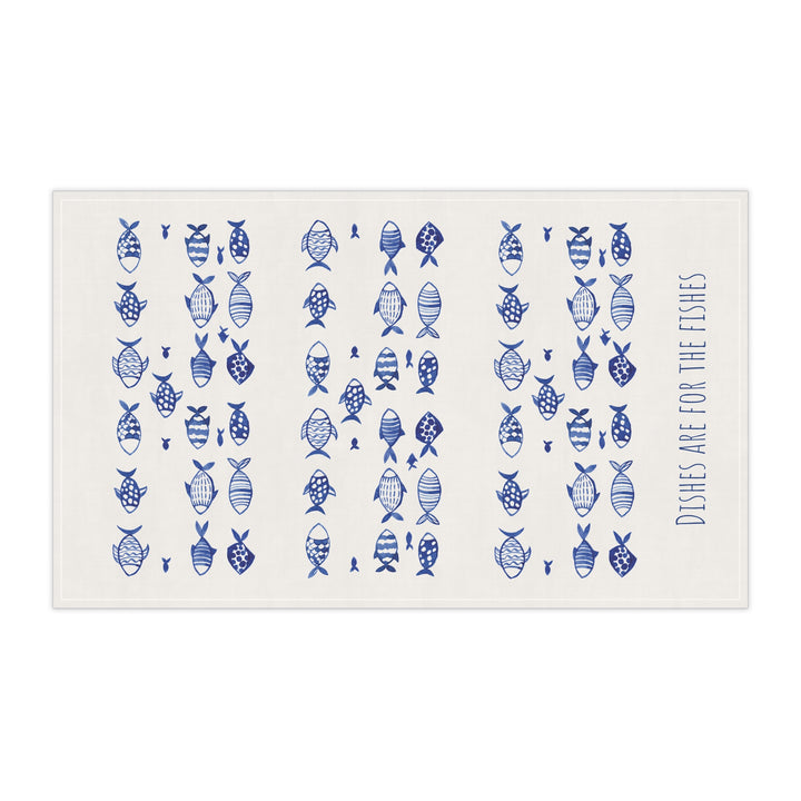 Dishes Are For the Fishes Kitchen Towel - bzbuzzbee