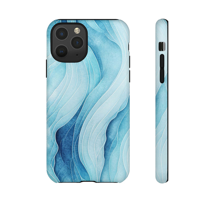 Abstract Waves Phone Case, Artistic Phone Cover, Ocean Vibe Case, Gift for Tech Lovers, Unique Mobile Accessories - bzbuzzbee