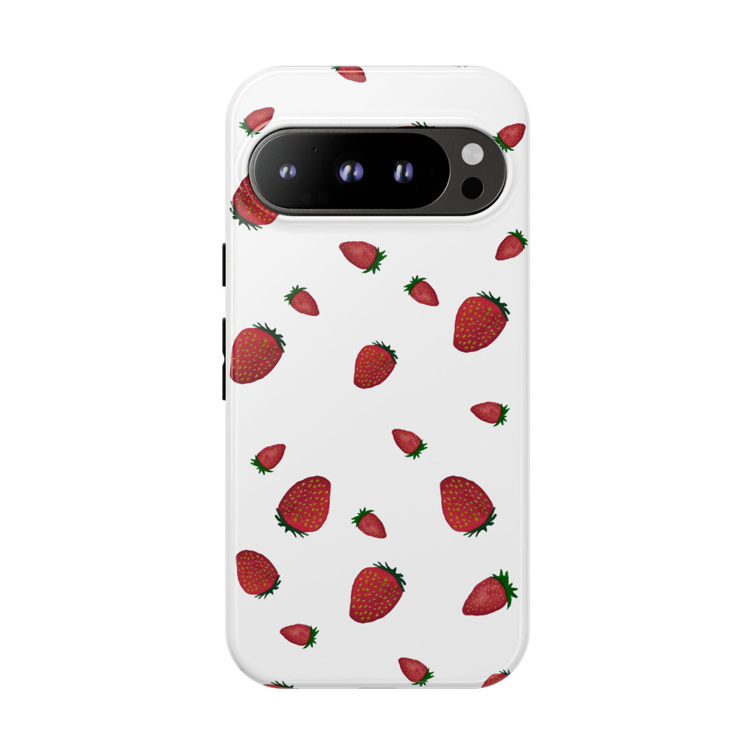 Strawberry Phone Case - Tough Cases, Cute Phone Cover, Berry Aesthetic, Gifts for Fruit Lovers, Summer Accessories - bzbuzzbee