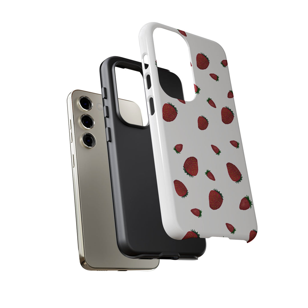 Strawberry Phone Case - Tough Cases, Cute Phone Cover, Berry Aesthetic, Gifts for Fruit Lovers, Summer Accessories - bzbuzzbee