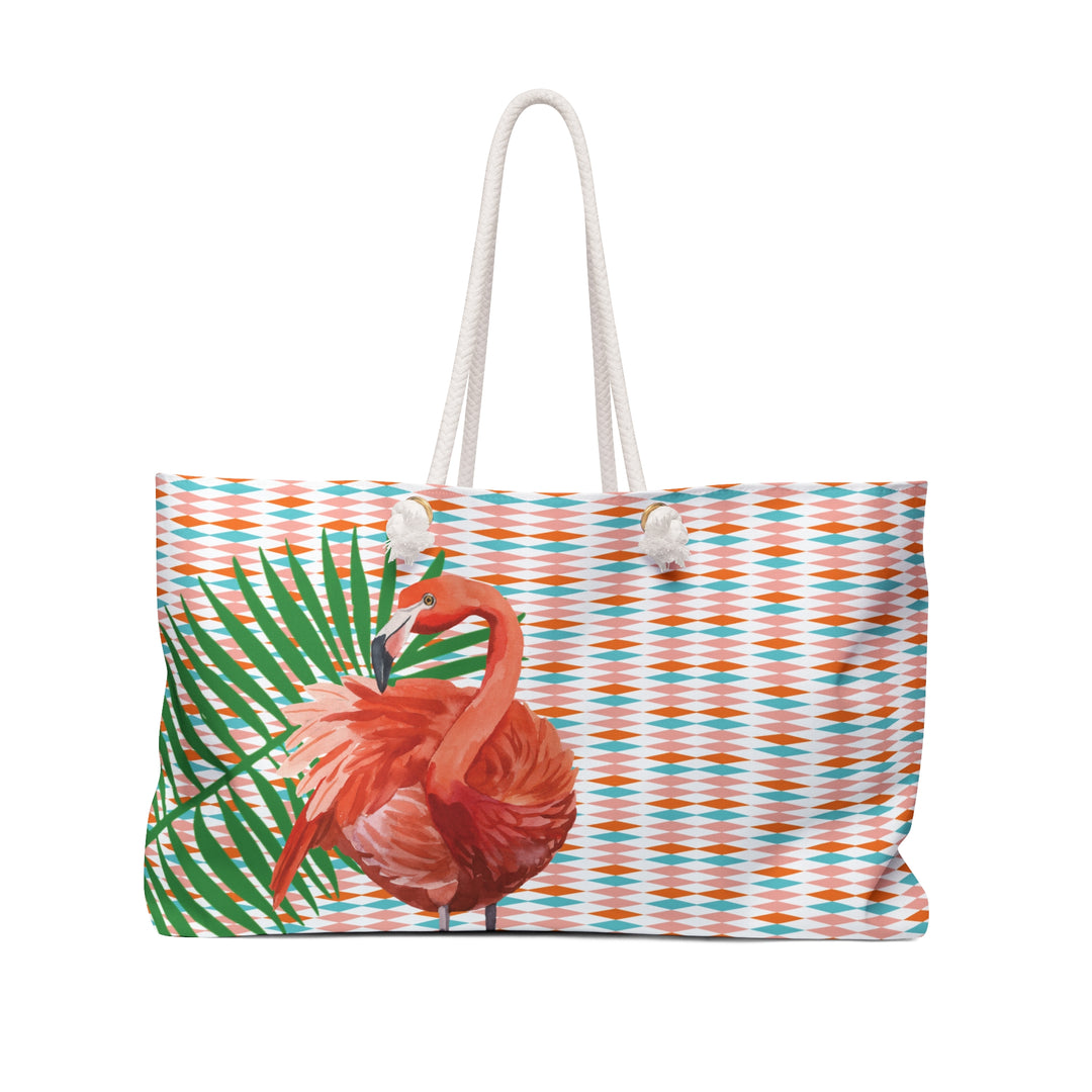 Flamingo & Diamonds Leaf Tote Bag - bzbuzzbee