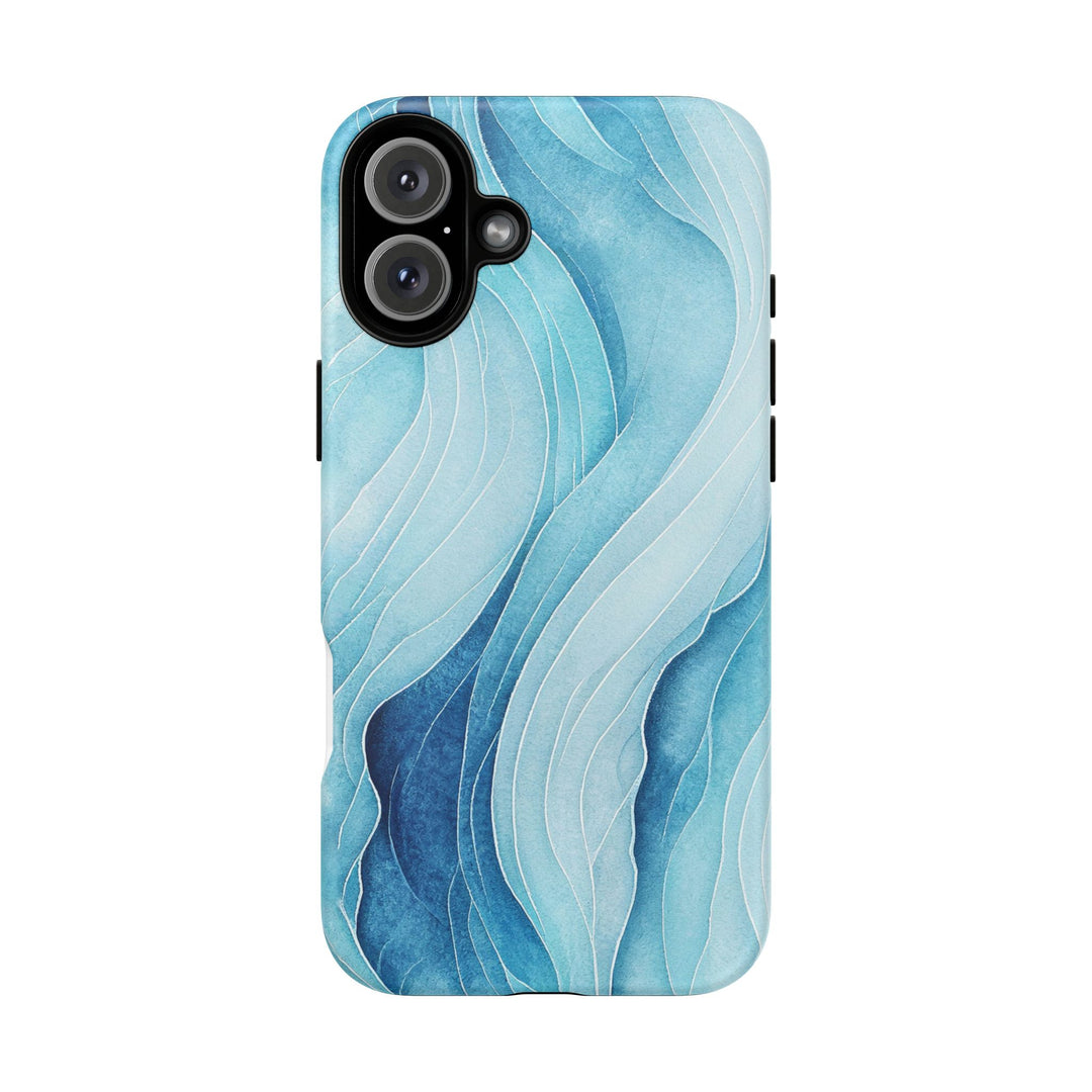 Abstract Waves Phone Case, Artistic Phone Cover, Ocean Vibe Case, Gift for Tech Lovers, Unique Mobile Accessories - bzbuzzbee