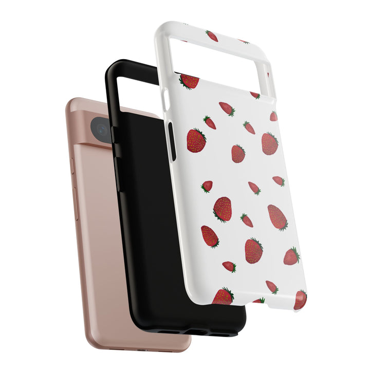 Strawberry Phone Case - Tough Cases, Cute Phone Cover, Berry Aesthetic, Gifts for Fruit Lovers, Summer Accessories - bzbuzzbee