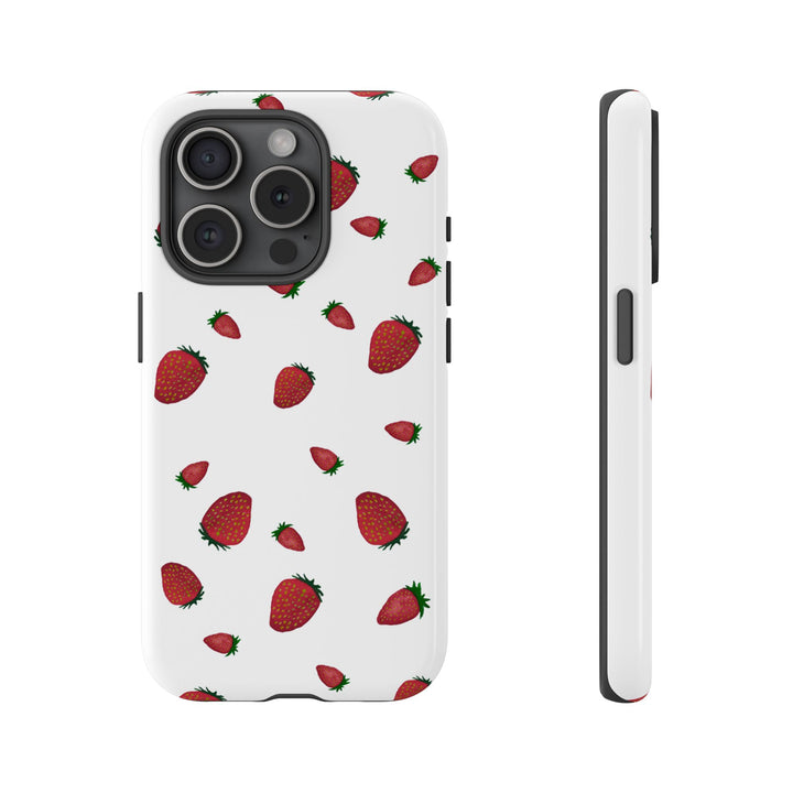 Strawberry Phone Case - Tough Cases, Cute Phone Cover, Berry Aesthetic, Gifts for Fruit Lovers, Summer Accessories - bzbuzzbee
