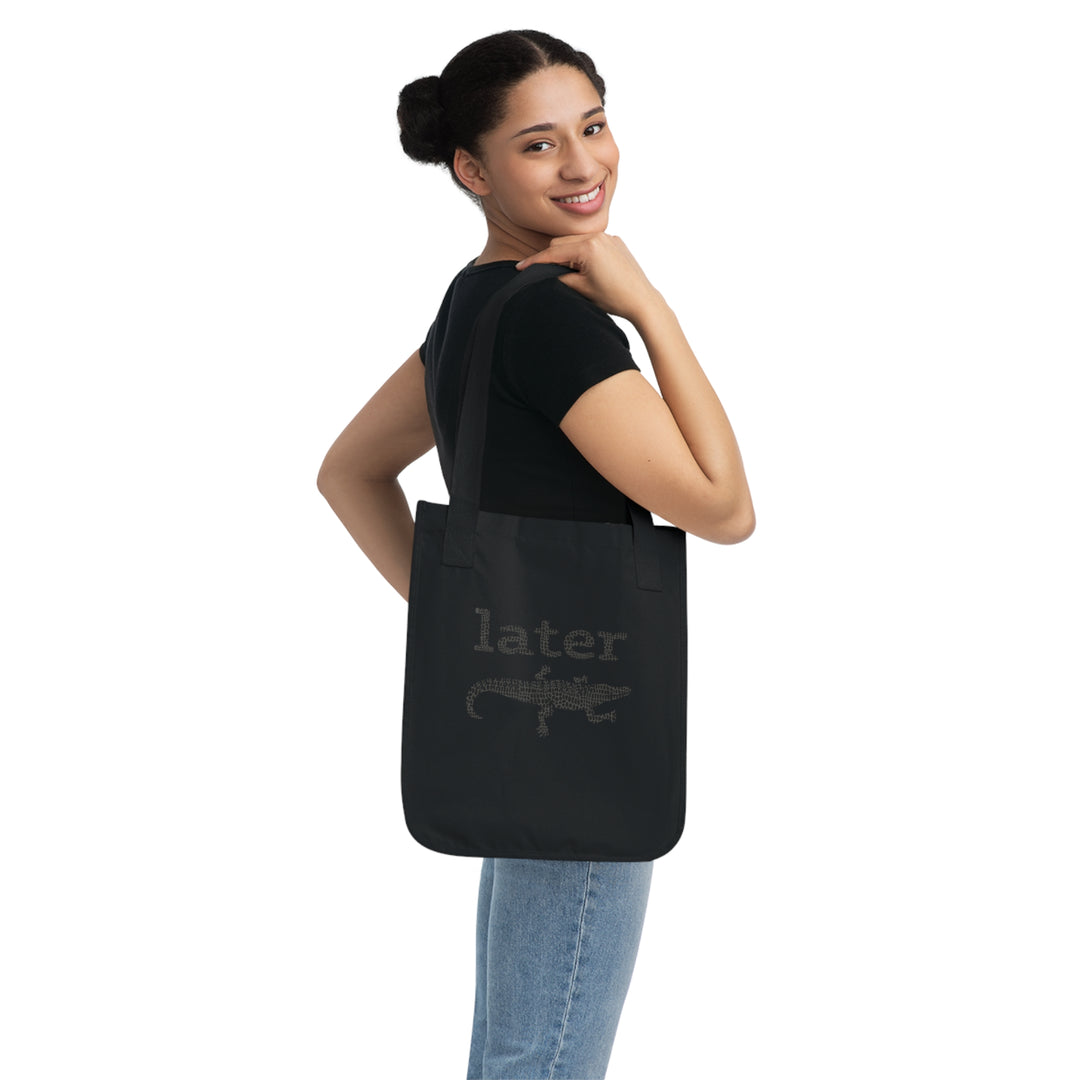 Later Gator Canvas Tote Bag - bzbuzzbee