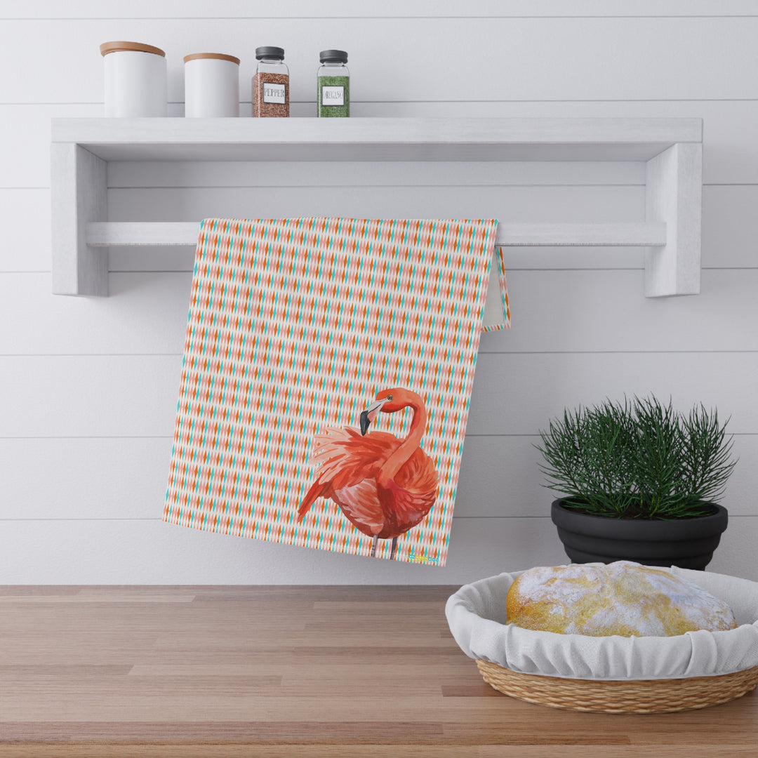 Retro Flamingo Tea Towel - bzbuzzbee
