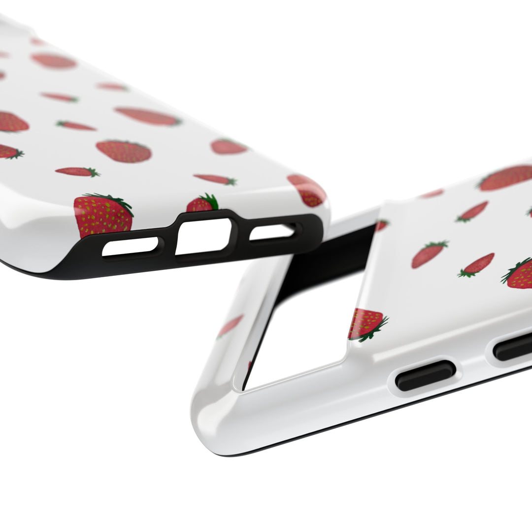 Strawberry Phone Case - Tough Cases, Cute Phone Cover, Berry Aesthetic, Gifts for Fruit Lovers, Summer Accessories - bzbuzzbee