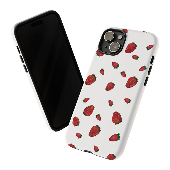 Strawberry Phone Case - Tough Cases, Cute Phone Cover, Berry Aesthetic, Gifts for Fruit Lovers, Summer Accessories - bzbuzzbee