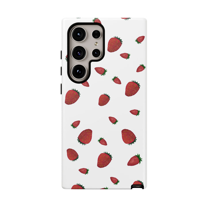 Strawberry Phone Case - Tough Cases, Cute Phone Cover, Berry Aesthetic, Gifts for Fruit Lovers, Summer Accessories - bzbuzzbee